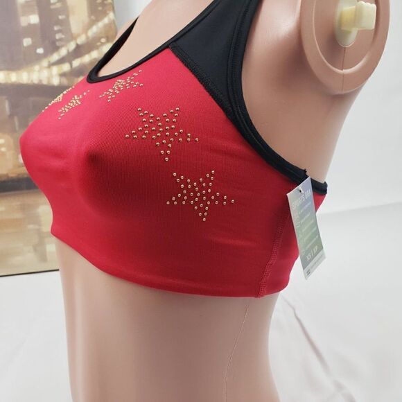 VS Red PINK Ultimate Yoga Sports Stars Bralette XS - Picture 3 of 4